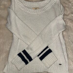 Hollister white knit sweater
